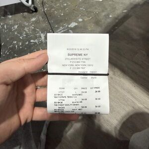 Supreme White Receipt Holder